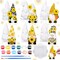 6 Sets Sunflower Gnome Ceramics to Paint Ready to Paint Your Own Ceramic Gnome Statues DIY